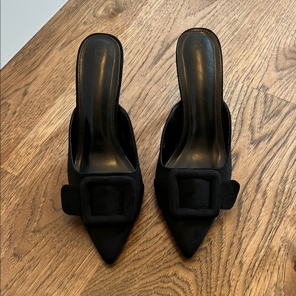 Shoes - Elegant Black Women's Mules